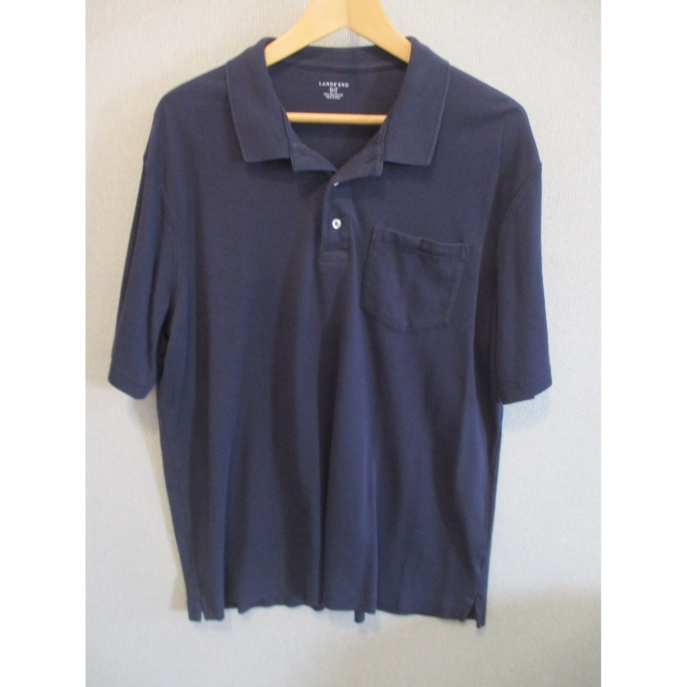 Lands End Soft Pima Polo Shirt Size XLT